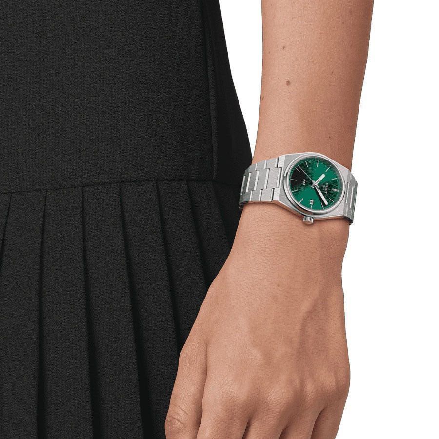  Shop Authentic Tissot PRX Quartz Green Dial Steel Silver Steel Strap Watch for Men - T137.410.11.081.00 - Luxxuri