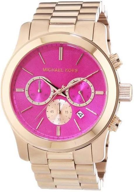  Shop Authentic Michael Kors Runway Pink Dial Rose Gold Steel Strap Watch for Women - MK5931 - Luxxuri