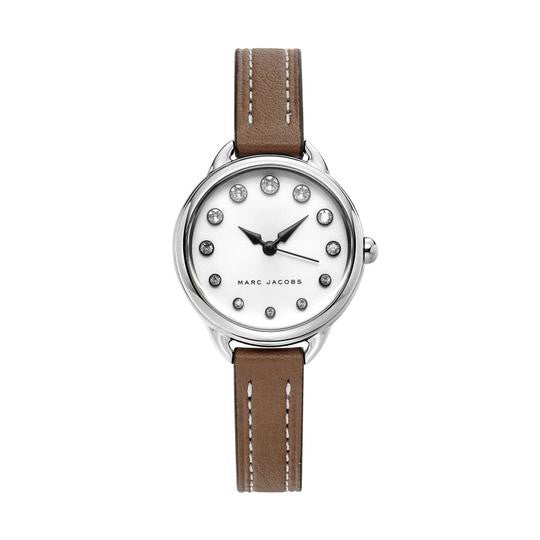  Shop Authentic Marc Jacobs Betty White Dial Brown Leather Strap Watch for Women - MJ1480 - Luxxuri
