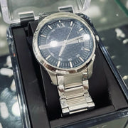  Shop Authentic Armani Exchange Hampton Chronograph Blue Dial Silver Steel Strap Watch For Men - AX2132 - Luxxuri