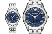  Shop Authentic Emporio Armani Valente Chronograph Blue Dial Silver Steel Strap Watch For Men - AR1789 - Luxxuri