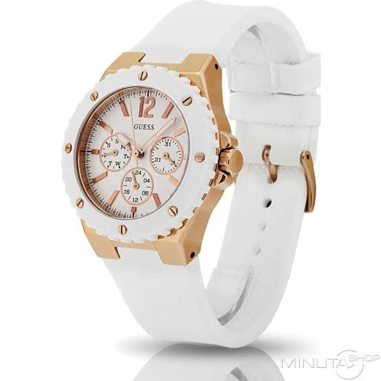  Shop Authentic Guess Overdrive Analog White Dial White Rubber Strap Watch for Women - W10614L2 - Luxxuri