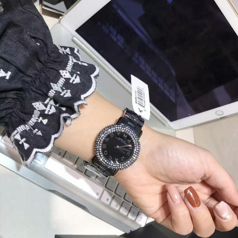  Shop Authentic Marc Jacobs Marci Black Dial Black Steel Dial Strap Watch for Women - MBM3193 - Luxxuri