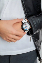  Shop Authentic Tommy Hilfiger Aiden Chronograph White Dial White Rubber Strap Watch For Men - 1791862 - Luxxuri