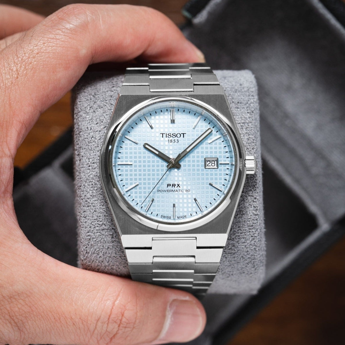  Shop Authentic Tissot PRX Powermatic 80 Ice Blue Dial Silver Steel Strap Watch for Men - T137.207.11.351.00 - Luxxuri
