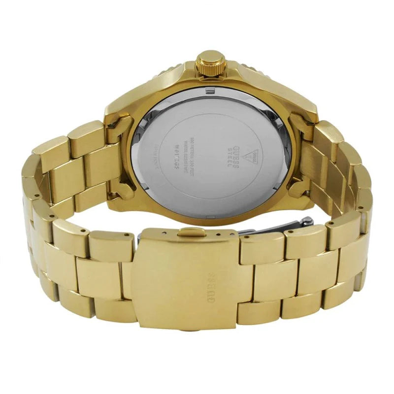  Shop Authentic Guess Chaser Multifunction Blue Dial Gold Steel Strap Watch for Men - W0172G5 - Luxxuri