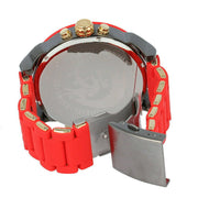  Shop Authentic Diesel Mr Daddy 2.0 Chronograph Grey Dial Red Rubber Strap Watch For Men - DZ7430 - Luxxuri