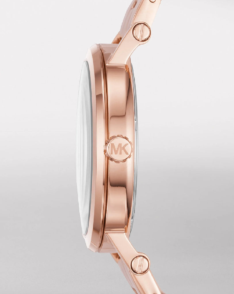  Shop Authentic Michael Kors Noire Black Dial Rose Gold Steel Strap Watch for Women - MK3585 - Luxxuri