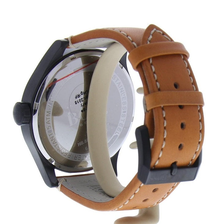  Shop Authentic Hugo Boss Aeroliner Maxx Chronograph Black Dial Brown Leather Strap Watch For Men - HB1513082 - Luxxuri