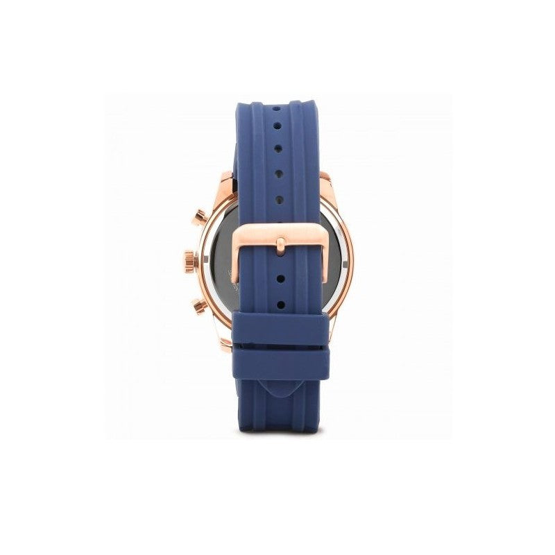  Shop Authentic Guess Caliber Chronograph White Dial Blue Silicone Strap Watch for Men - W0864G5 - Luxxuri