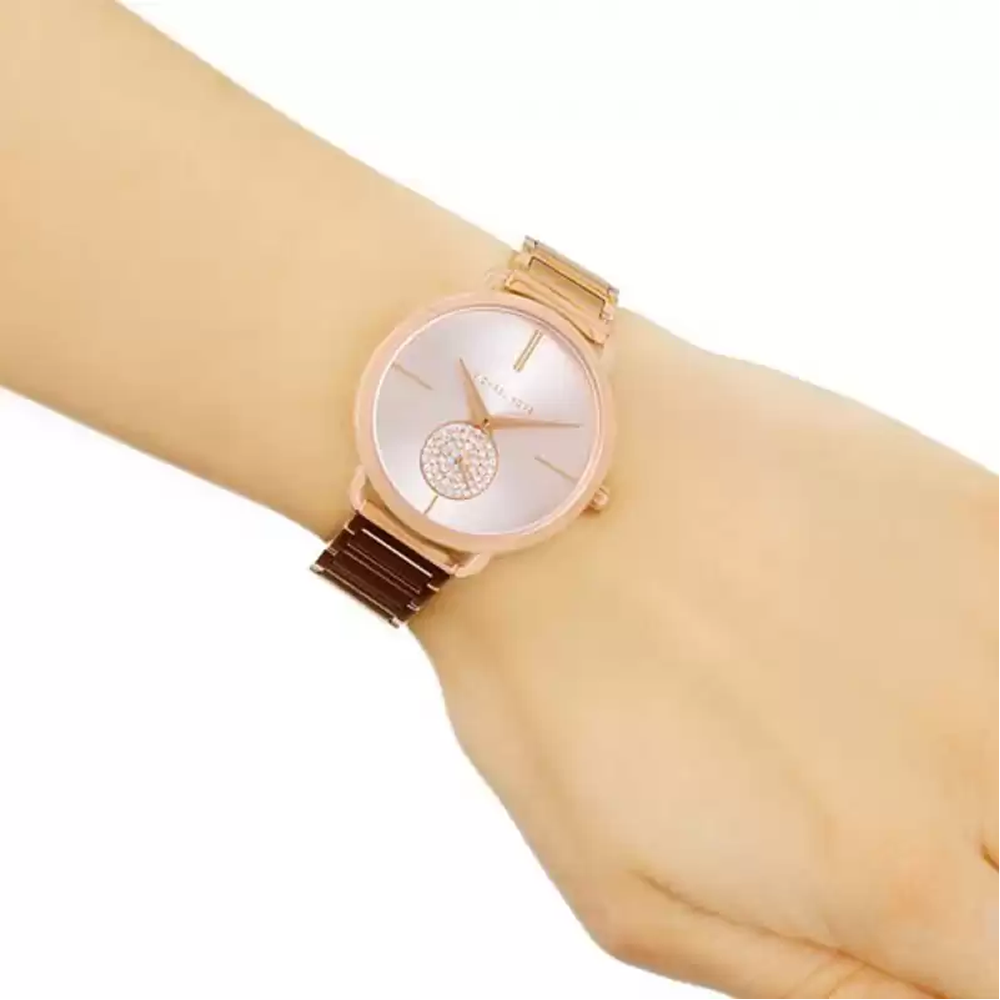  Shop Authentic Michael Kors Portia Rose Gold Dial Rose Gold Steel Strap Watch for Women - MK3640 - Luxxuri