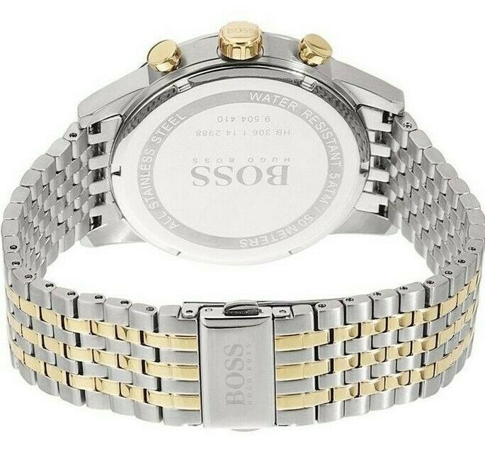  Shop Authentic Hugo Boss Navigator White Dial Two Tone Steel Strap Watch for Men - 1513499 - Luxxuri
