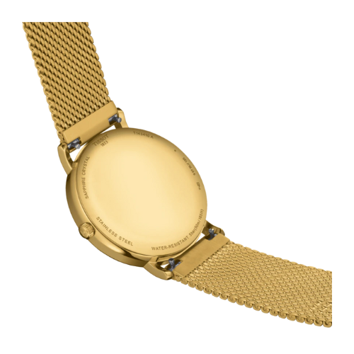  Shop Authentic Tissot Everytime Lady Gold Dial Gold Mesh Bracelet Watch for Women - T143.210.33.021.00 - Luxxuri