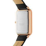  Shop Authentic Daniel Wellington Quadro White Dial Black Leather Strap Watch For Women - DW00100450 - Luxxuri