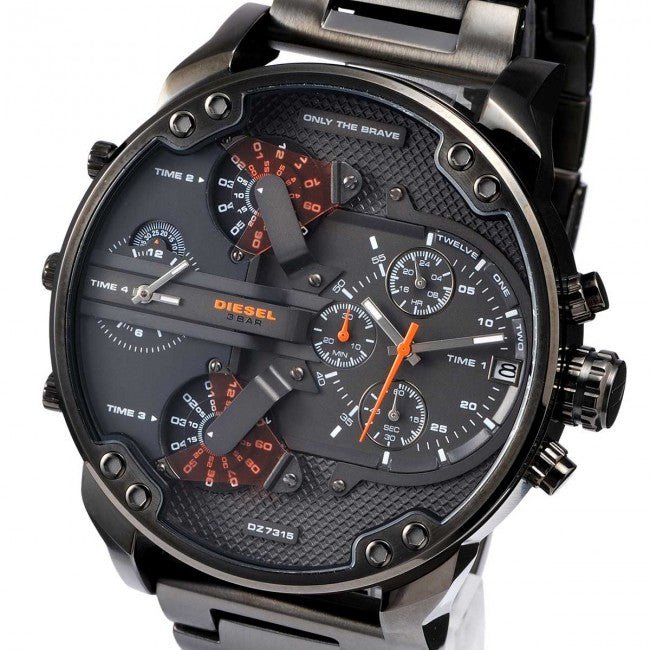  Shop Authentic Diesel Mr Daddy 2.0 Chronograph Grey Dial Grey Steel Strap Watch For Men - DZ7315 - Luxxuri