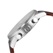  Shop Authentic Hugo Boss Navigator White Dial Brown Leather Strap Watch for Men - 1513495 - Luxxuri