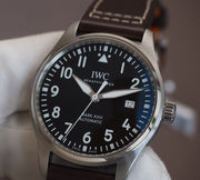  Shop Authentic IWC Pilot's Watch Mark XVII Edition "Antoine De Saint Exupery" Brown Dial Brown Leather Strap Watch for Men - IW327003 - Luxxuri