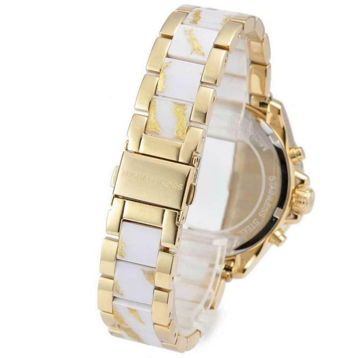  Shop Authentic Michael Kors Wren Diamonds Gold Dial Two Tone Steel Strap Watch for Women - MK6157 - Luxxuri