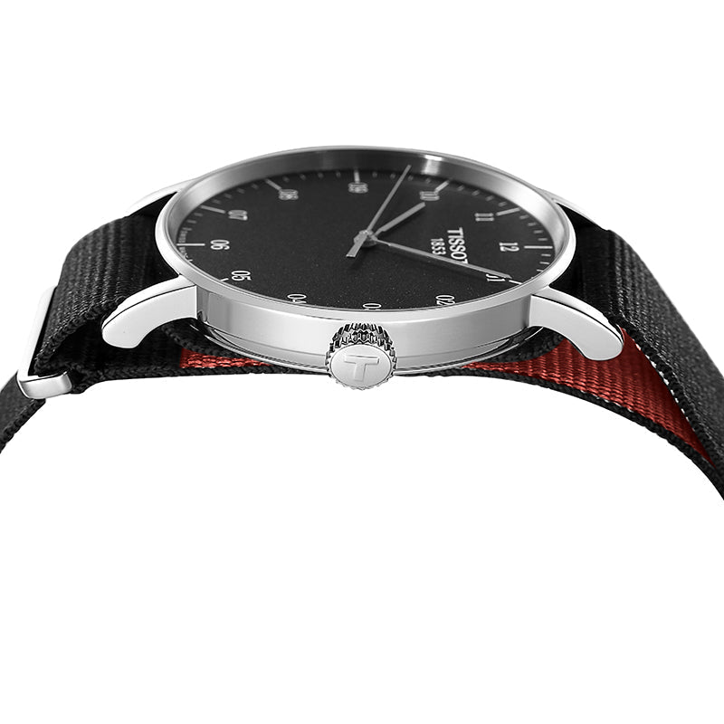  Shop Authentic Tissot Everytime Medium Black Dial Black NATO Strap Watch For Men - T109.410.17.077.00 - Luxxuri