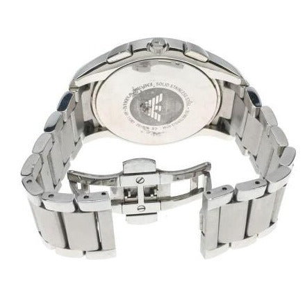  Shop Authentic Emporio Armani Valente Chronograph Silver Dial Silver Steel Strap Watch For Men - AR11081 - Luxxuri