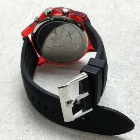  Shop Authentic Armani Exchange Outerbanks Chronograph Black Dial Black Silicone Strap Watch For Men - AX1338 - Luxxuri