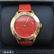  Shop Authentic Marc Jacobs Blade Red Dial Red Leather Strap Watch for Women - MBM1204 - Luxxuri