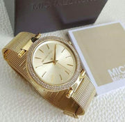  Shop Authentic Michael Kors Darci Gold Dial Gold Mesh Bracelet Watch for Women - MK3368 - Luxxuri
