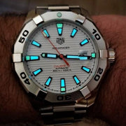  Shop Authentic Tag Heuer Aquaracer White Dial Watch for Men - WAY2013.BA0927 - Luxxuri