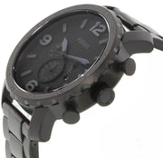  Shop Authentic Fossil Nate Chronograph Black Dial Black Steel Strap Watch for Men - JR1401 - Luxxuri