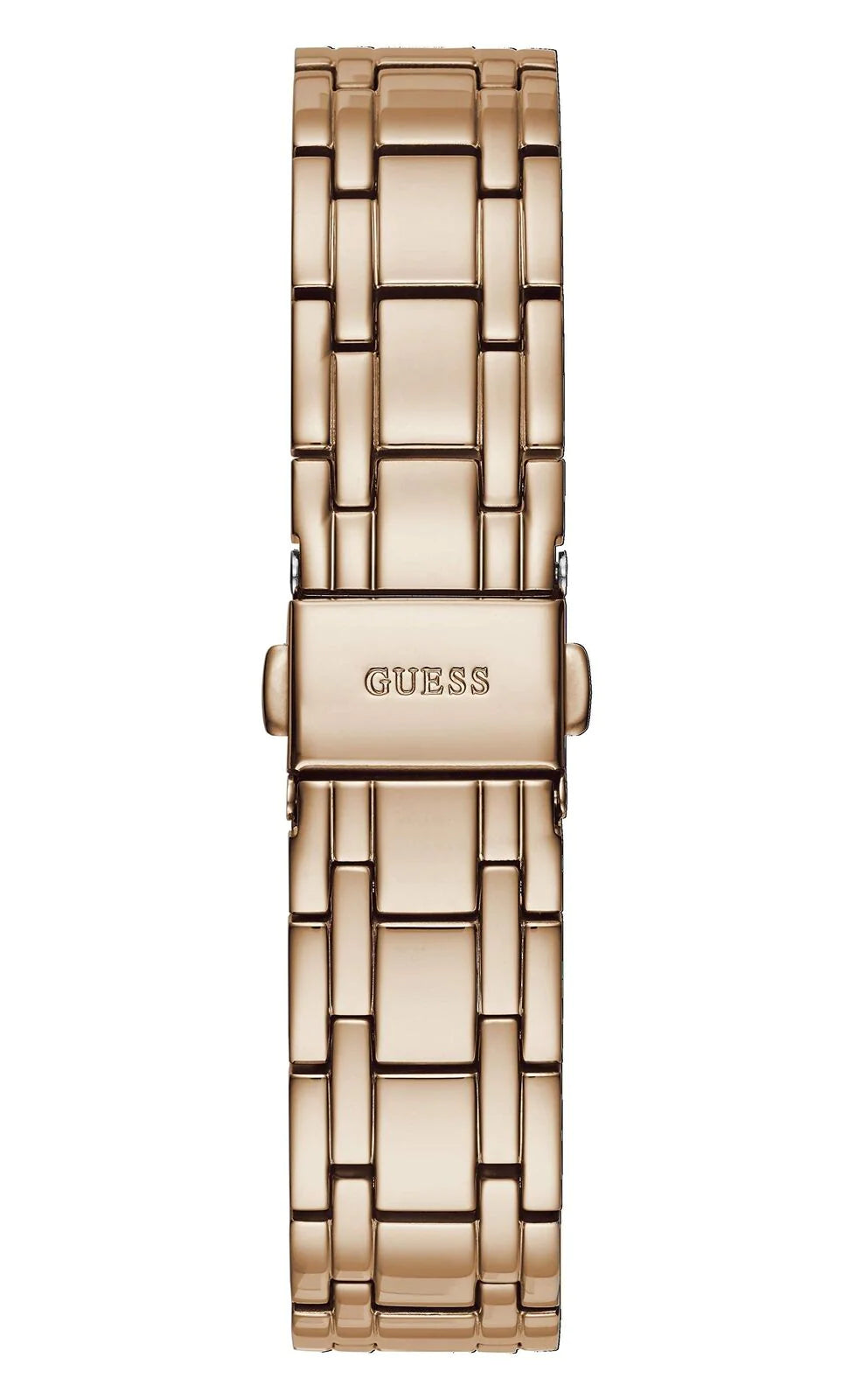  Shop Authentic Guess Crystalline Diamonds Silver Dial Rose Gold Steel Strap Watch for Women - GW0114L3 - Luxxuri