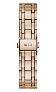  Shop Authentic Guess Crystalline Diamonds Silver Dial Rose Gold Steel Strap Watch for Women - GW0114L3 - Luxxuri