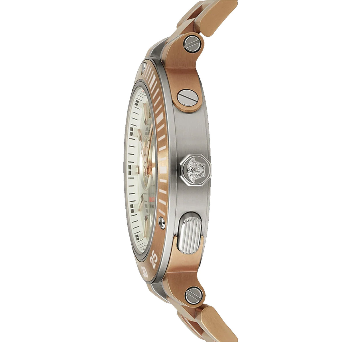  Shop Authentic Versace V Extreme Chronograph White Dial Rose Gold Stainless Steel Watch for Women - VCN050017 - Luxxuri