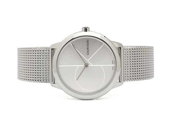  Shop Authentic Calvin Klein Minimal Silver Dial Silver Mesh Bracelet Watch for Women - K3M2212Z - Luxxuri