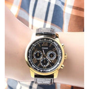  Shop Authentic Guess Horizon Chronograph Quartz Black Dial Black Leather Strap Watch For Men - W0380G7 - Luxxuri