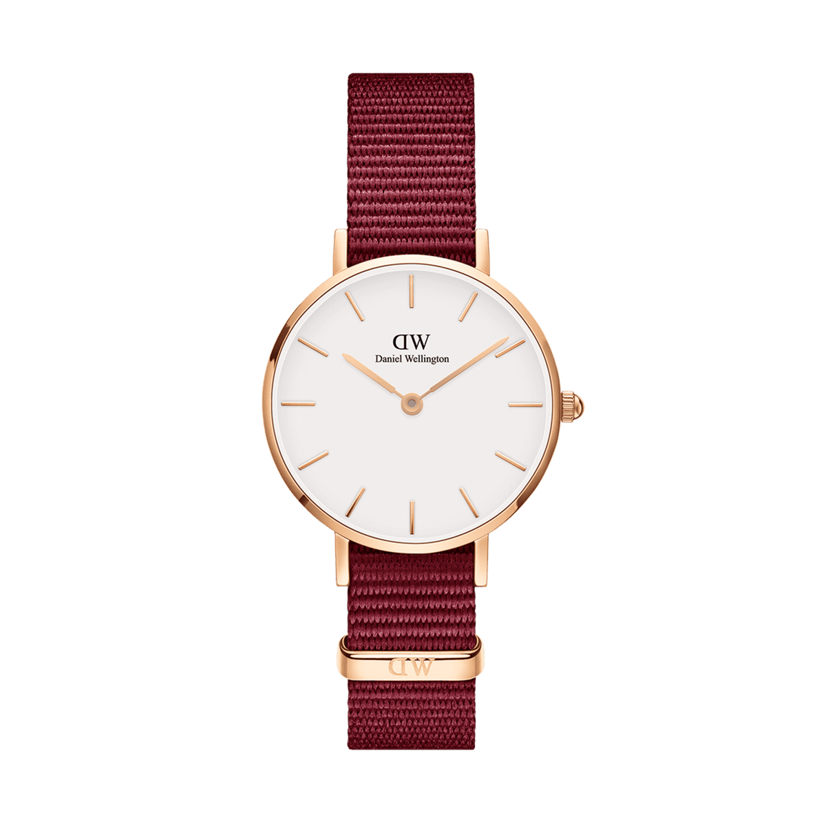  Shop Authentic Daniel Wellington Roselyn 3A Petite White Dial Red NATO Strap Watch For Women - DW00100293 - Luxxuri