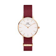  Shop Authentic Daniel Wellington Roselyn 3A Petite White Dial Red NATO Strap Watch For Women - DW00100293 - Luxxuri