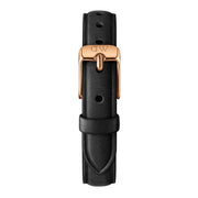  Shop Authentic Daniel Wellington Quadro Sheffield Black Dial Black Leather Strap Watch For Women - DW00100435 - Luxxuri