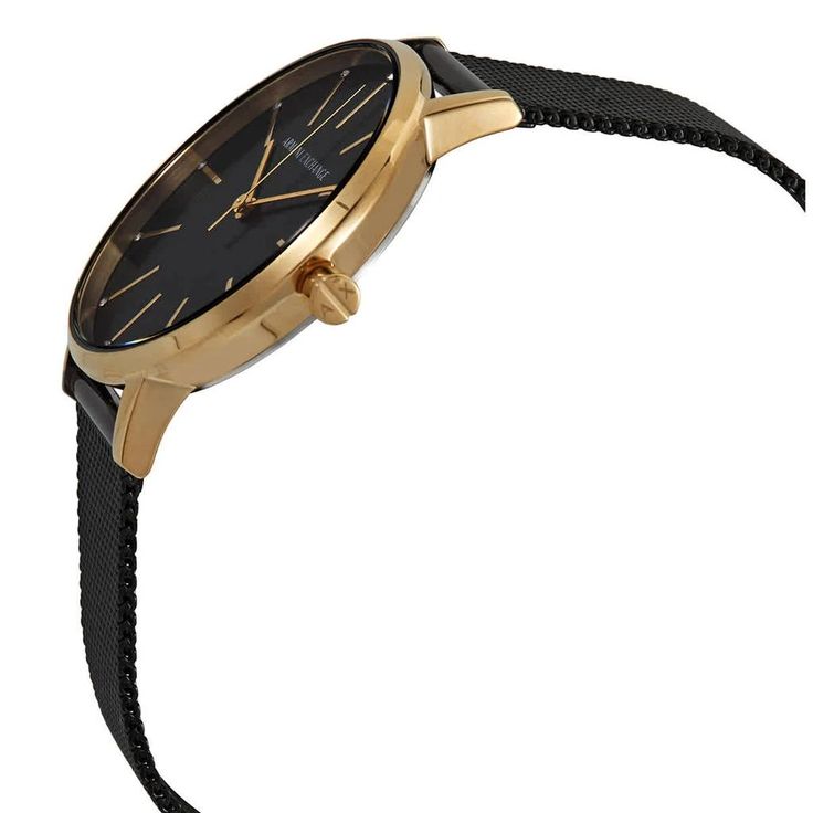  Shop Authentic Armani Exchange Lola Three Hand Black Dial Black Mesh Strap Watch For Women - AX5548 - Luxxuri