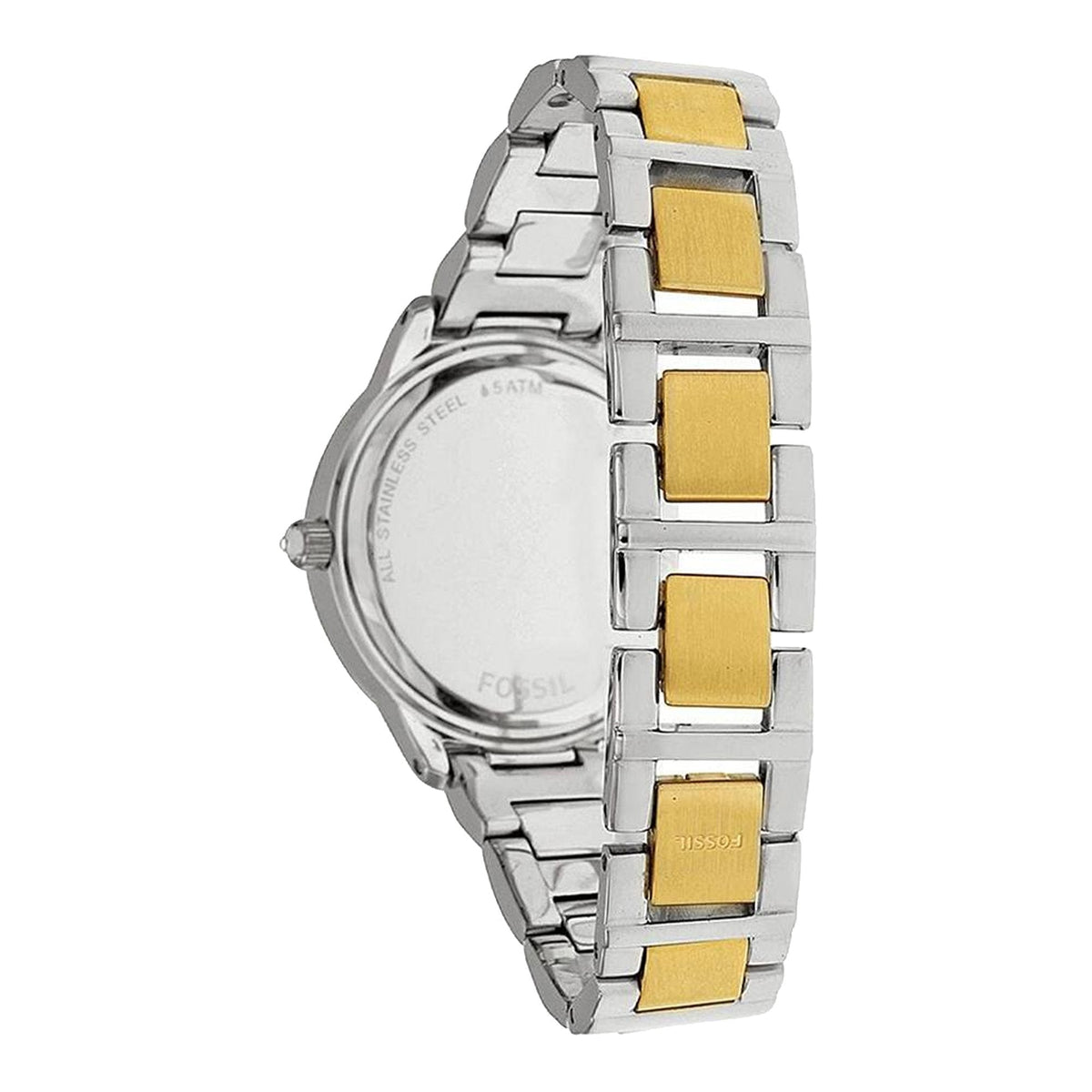  Shop Authentic Fossil Jesse Crystals White Dial Two Tone Steel Strap Watch for Women - ES2409 - Luxxuri