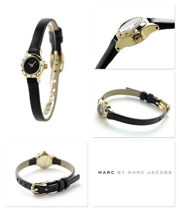  Shop Authentic Marc Jacobs Blade Black Dial Black Leather Strap Watch for Women - MBM1345 - Luxxuri