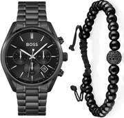  Shop Authentic Hugo Boss Champion Black Dial Black Steel Strap Watch for Men - 1513960 - Luxxuri