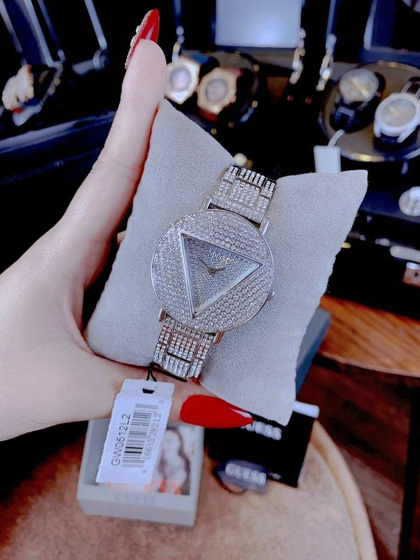  Shop Authentic Guess Trend Diamonds Silver Dial Silver Steel Strap Watch for Women - GW0512L1 - Luxxuri