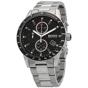  Shop Authentic Hugo Boss Rafale Chronograph Black Dial Silver Steel Strap Watch for Men - 1513509 - Luxxuri