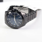  Shop Authentic Citizen Eco Drive Blue Dial Black Steel Strap Watch For Men - AW0024-58LB - Luxxuri