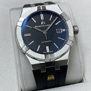  Shop Authentic Maurice Lacroix Aikon Automatic Black Dial Black Rubber Strap Watch For Men - AI6008-SS000-330-2 - Luxxuri