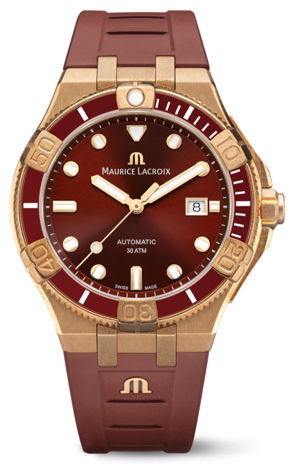  Shop Authentic Maurice Lacroix Aikon Venturer Asia Special Edition Red Dial Red Rubber Strap Watch For Men - AI6058-BRZ6B-530-6 - Luxxuri