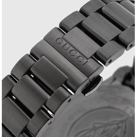  Shop Authentic Gucci Dive Quartz Black Dial Black Steel Strap Watch For Men - YA136205 - Luxxuri