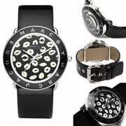  Shop Authentic Marc Jacobs Amy Black Dial Black Leather Strap Watch for Women - MBM1163 - Luxxuri
