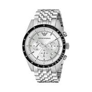  Shop Authentic Emporio Armani Sportivo Chronograph Silver Dial Silver Steel Strap Watch For Men - AR6073 - Luxxuri