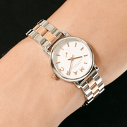  Shop Authentic Marc Jacobs Baker White Dial Two Tone Steel Strap Watch for Women - MBM3331 - Luxxuri
